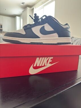 Nike Men’s Low-Top Sneakers in White and Black